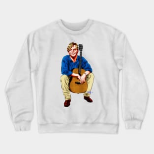 Pat Green - An illustration by Paul Cemmick Crewneck Sweatshirt